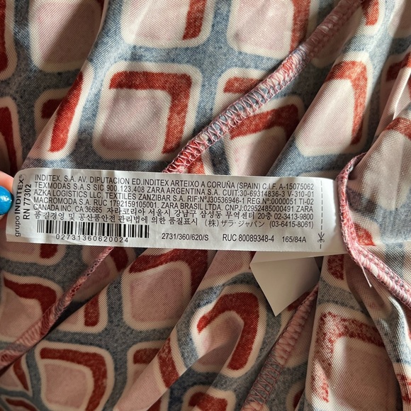 ZARA Pink Velvet Button-Down Long Sleeve Dress - Picture 12 of 12